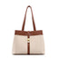 Large Leather Tote Bag Minimalist Unisex Carryall for Everyday Use