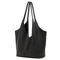 Oversized Full-Grain Leather Tote Bag  Large Capacity Carryall for Travel & Everyday Use