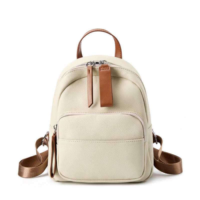 Lightweight Leather Backpack  Soft Everyday Comfort Bag for Daily Use
