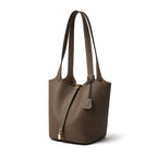 XL Full-Grain Leather Bucket Bag  Large Capacity Travel Carryall Tote