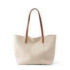 Minimalist Full-Grain Leather Tote Bag  Large Everyday Carryall for Work & Daily Use