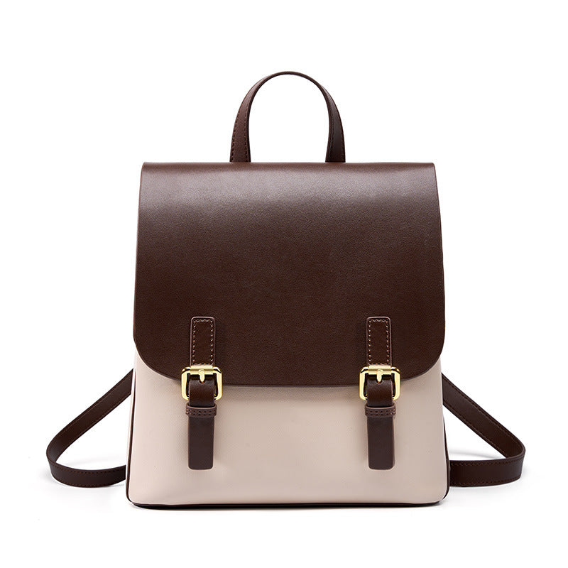 Vintage Leather Backpack – Soft Casual Travel Backpack for Everyday Use