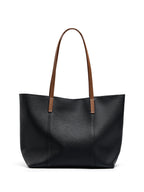 Minimalist Full-Grain Leather Tote Bag  Large Everyday Carryall for Work & Daily Use
