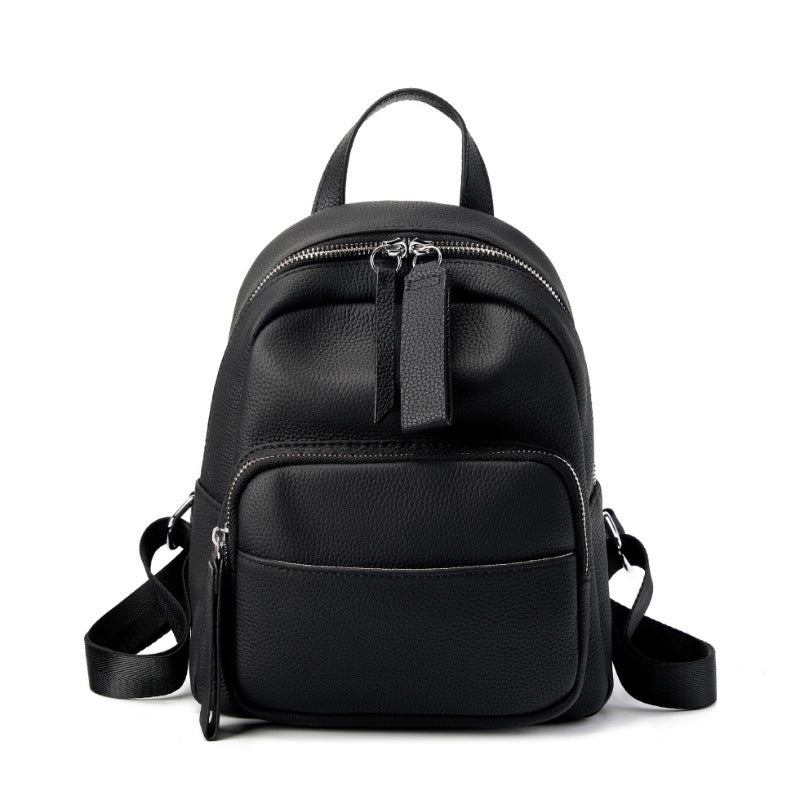 Lightweight Leather Backpack  Soft Everyday Comfort Bag for Daily Use