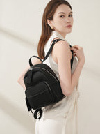 Lightweight Leather Backpack  Soft Everyday Comfort Bag for Daily Use