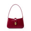 Minimalist Leather Shoulder Bag with Lock  Elegant Underarm Bag for Everyday Use