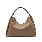 Vintage Full-Grain Leather Messenger Bag  Minimalist Everyday Shoulder Bag