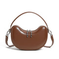 Mini Leather Hobo Bag with Zipper  Compact Slouchy Shoulder Bag for Everyday Use