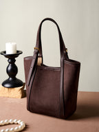 Large Leather Convertible Tote Bag  Multi-Way Shoulder, Crossbody & Top Handle Bag