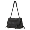 Large Full-Grain Leather Shoulder Tote Bag  Casual Travel Handbag for Everyday Use
