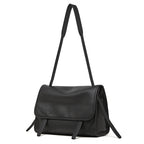 Large Full-Grain Leather Shoulder Tote Bag  Casual Travel Handbag for Everyday Use