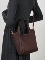 Large Leather Convertible Tote Bag  Multi-Way Shoulder, Crossbody & Top Handle Bag