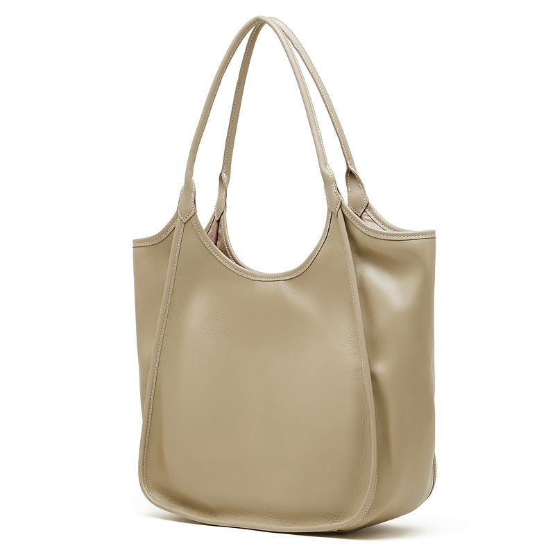 XL Full-Grain Leather Tote Bag  Oversized Shopper for Travel & Everyday Use