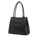 Large Full-Grain Leather Top Handle Tote  Minimalist Vertical Carryall Bag