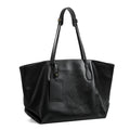 XL Vegetable-Tanned Leather Tote Bag  Large Weekender Carryall with Zipper